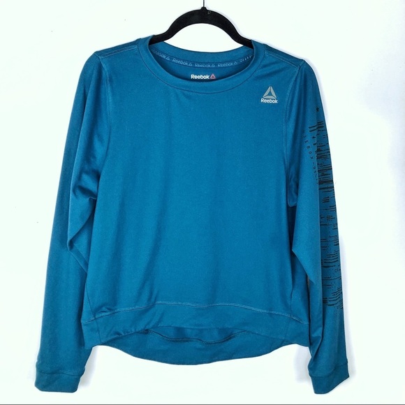 Reebok Workout Ready Crew long sleeve pullover M - Picture 2 of 9